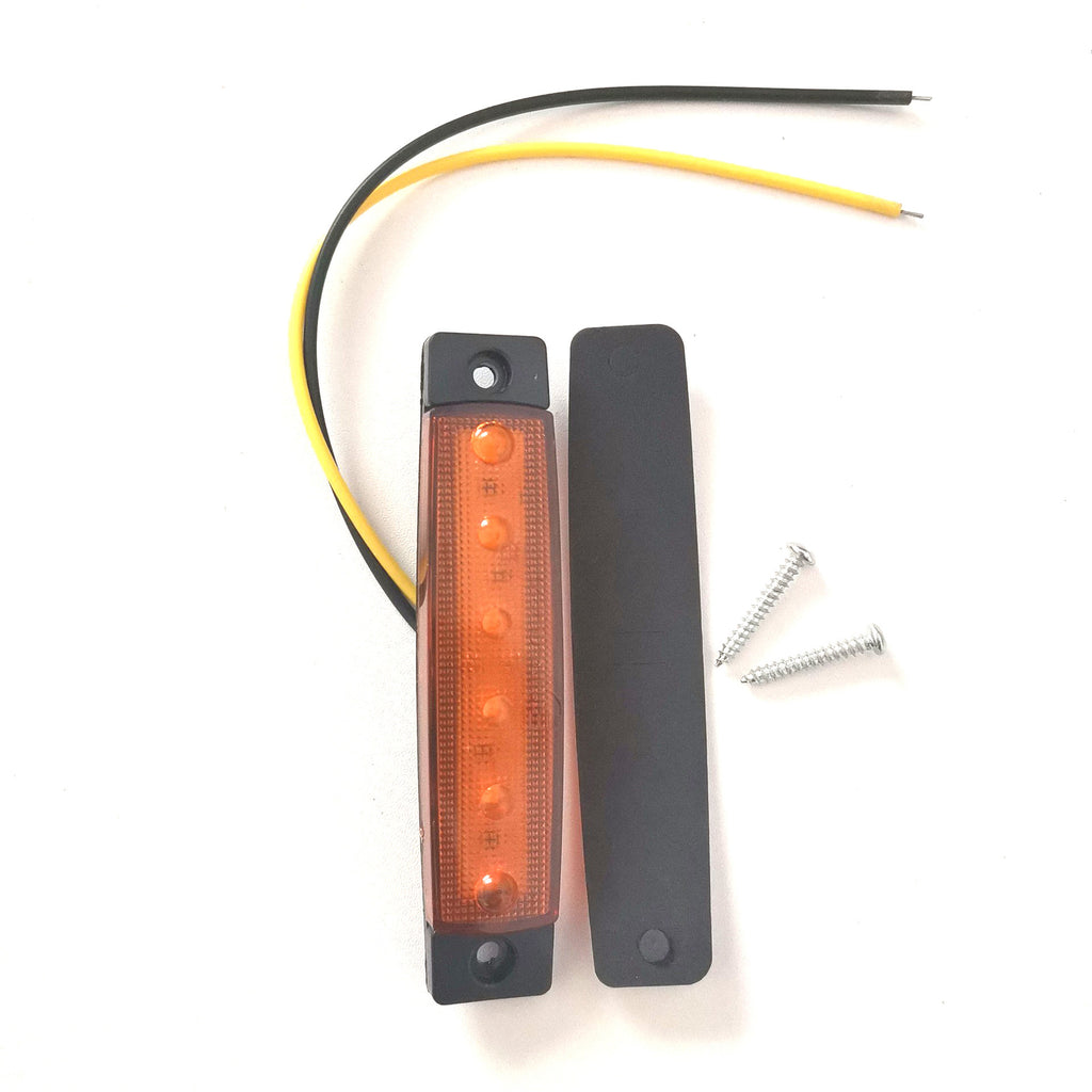 30 Pcs 12v 6 Led Blanc Jaune Rouge Marqueur Side Position Camion Remorque