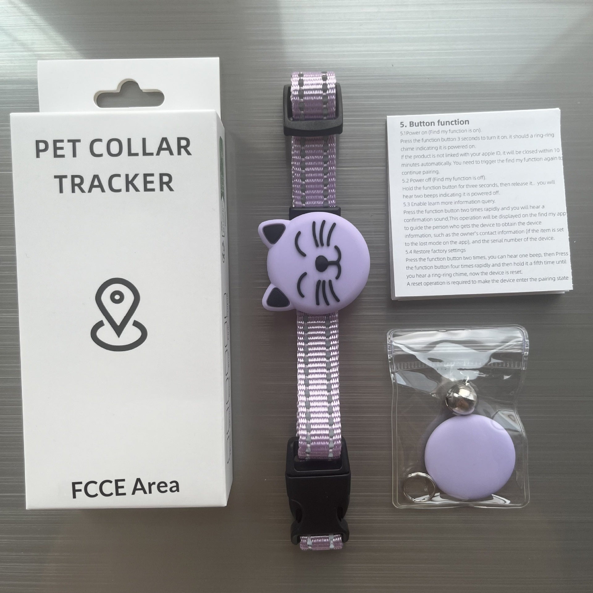 Smart GPT Pet Tracker Trouver Collier Anti-Lost Cat Locator Ajustable Sécurité Buckle Reflect