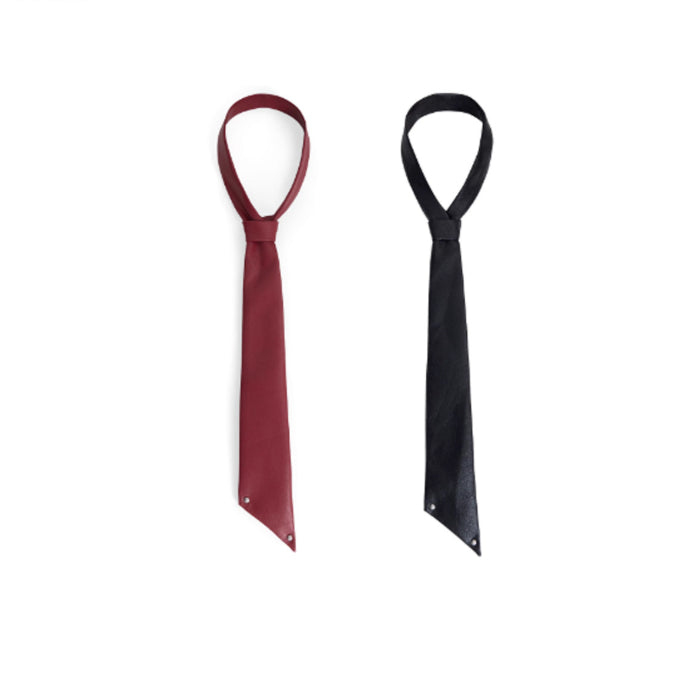Style Design Tie en cuir et chemise à la main haute fin Bow Tie