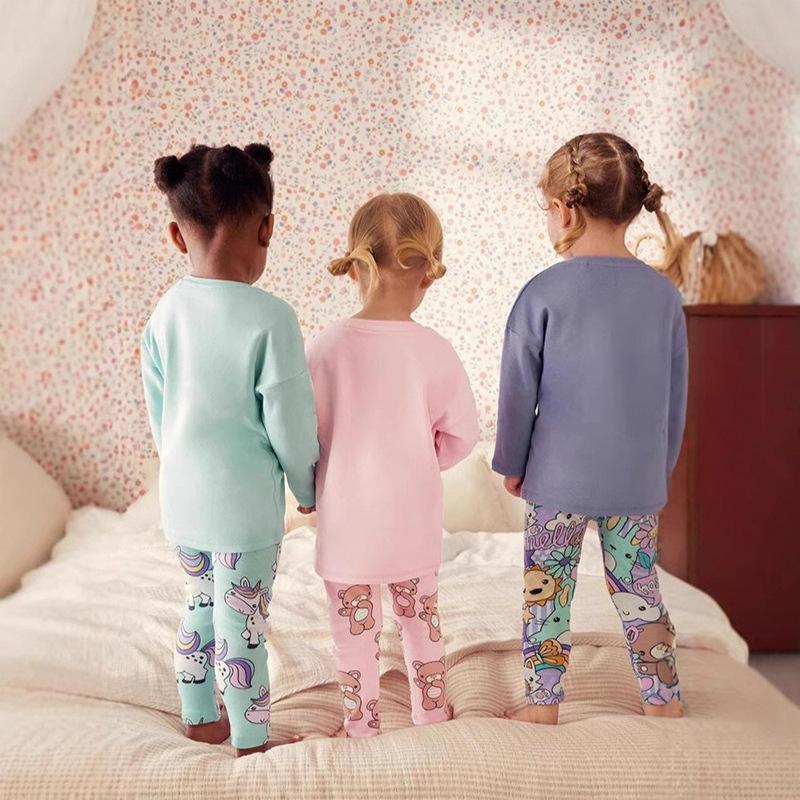 Ensemble de vêtements de salon à manches longues pour filles
