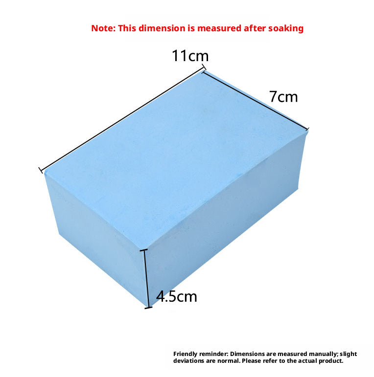 Blue bath sponge cube-11 * 7 * 4.5cm-1 piece