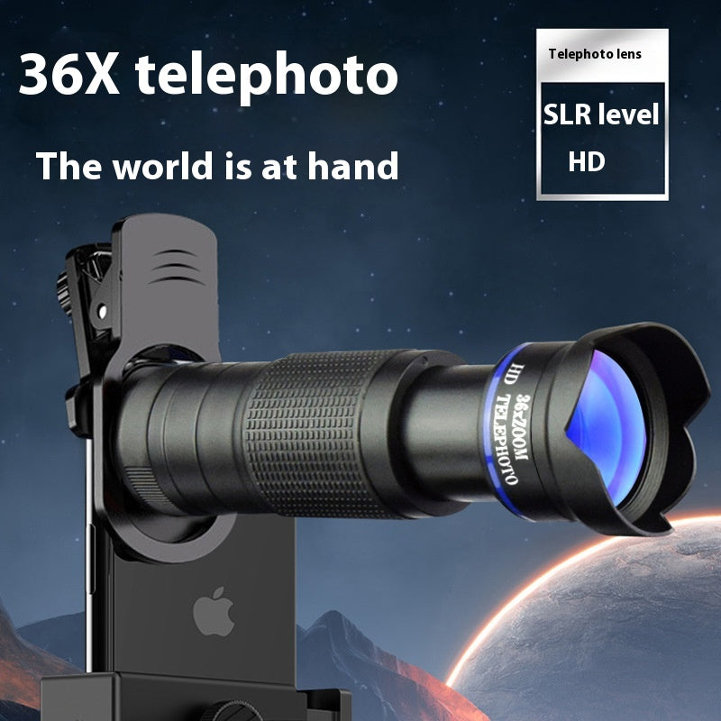 Mobile Phone External Camera 36x Telephoto Lens Set