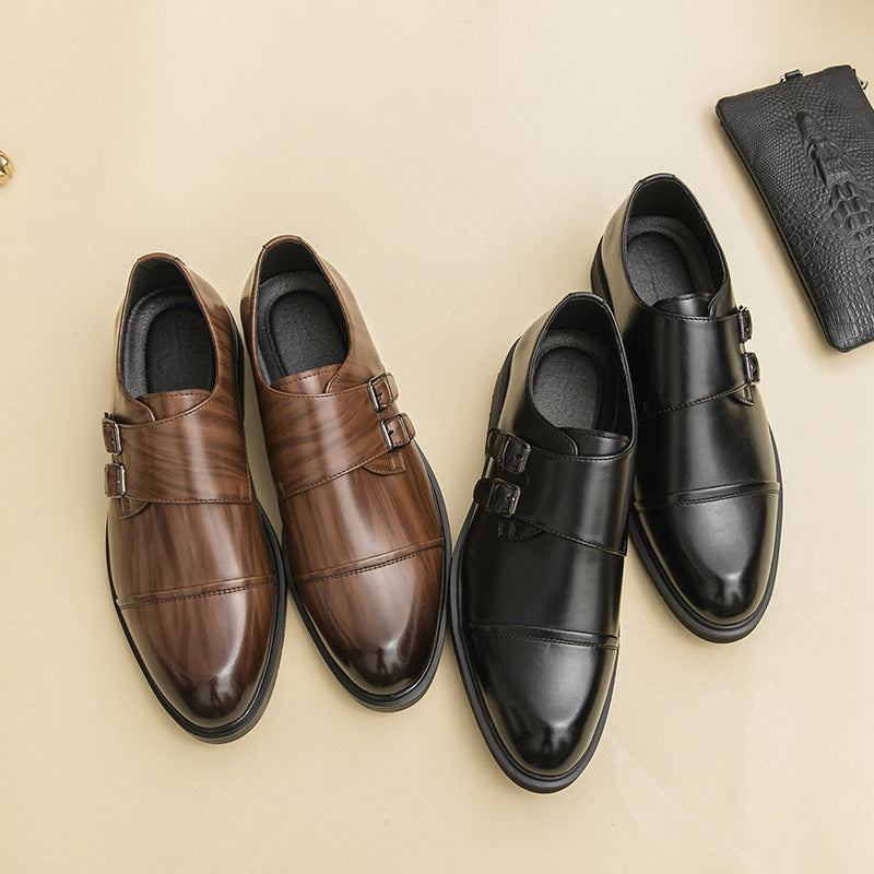 Bottes en cuir de forme professionnelle pointue