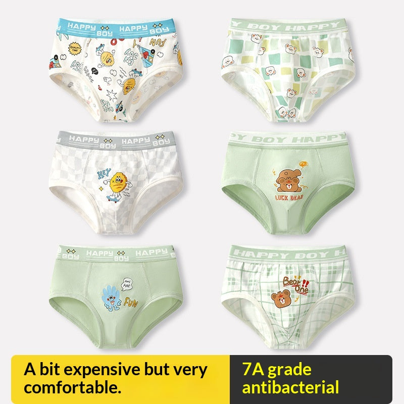7A Enfants Antibactériens Pas d'épingle Bottes Slips enfants