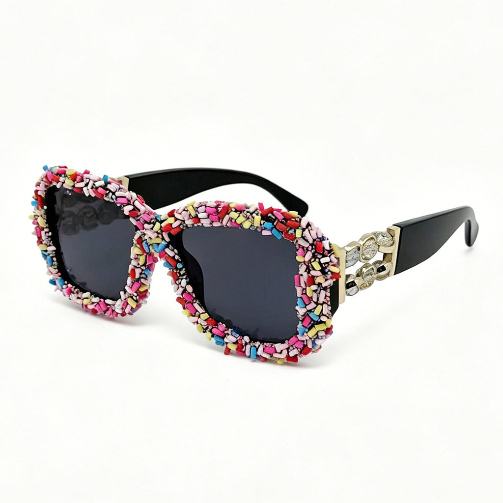 Lunettes de soleil à cadre carré Rasoirs polyvalents pour les vacances sur la plage