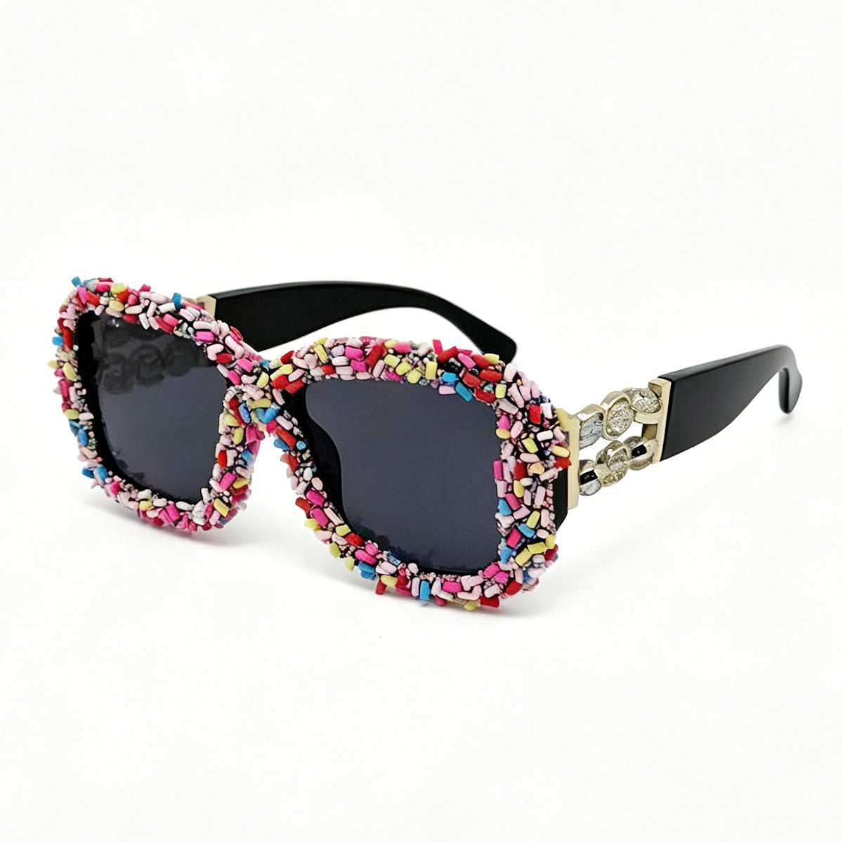 Lunettes de soleil à cadre carré Rasoirs polyvalents pour les vacances sur la plage