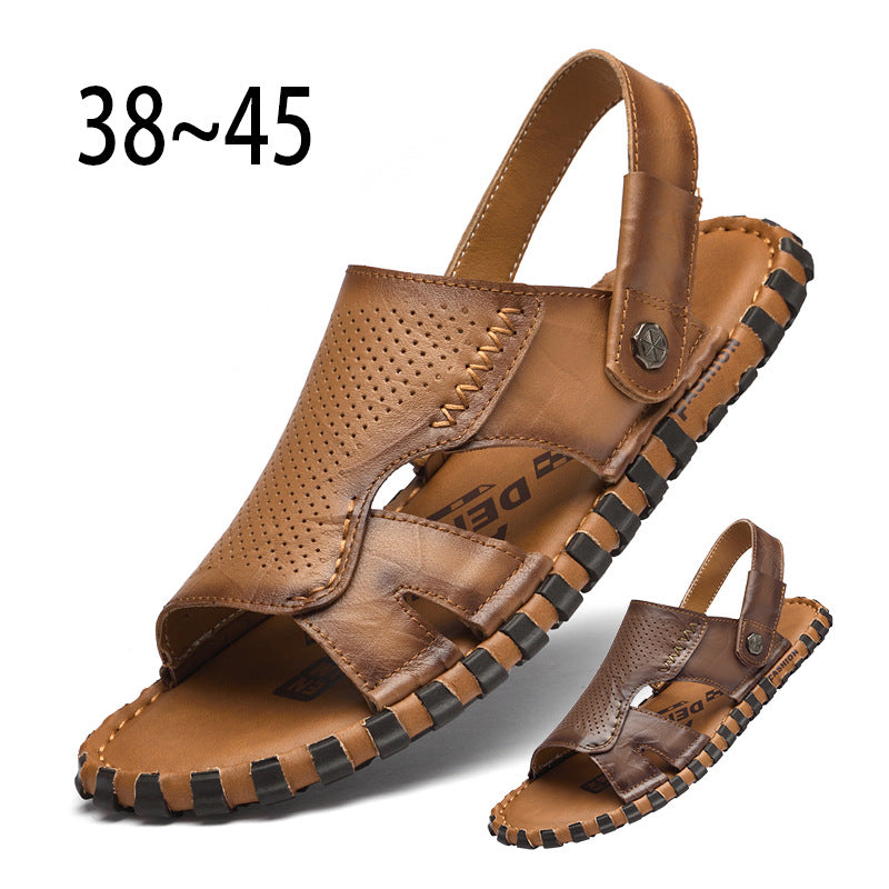 Pantoufles en cuir Casual Outdoor Beach