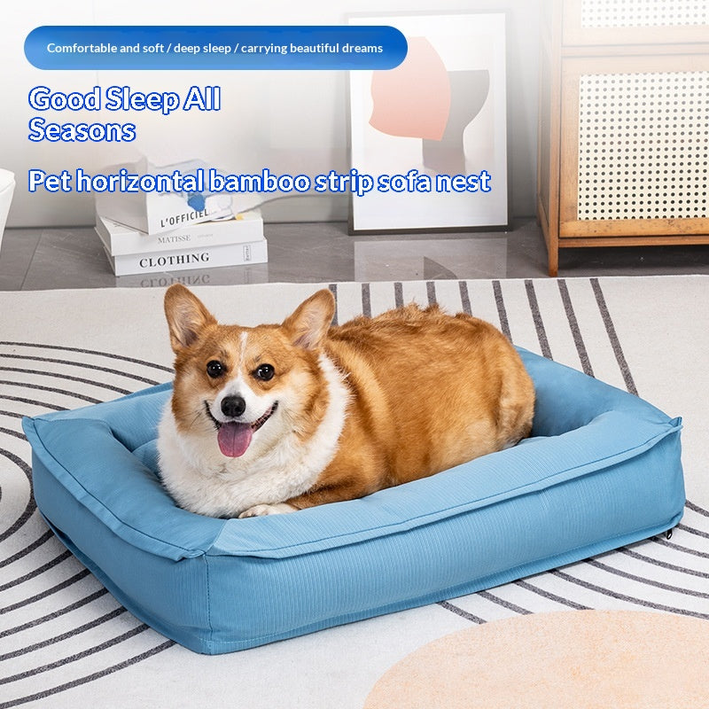 Tapis de chien entièrement amovible et lavable Kennel Summer Waterproof