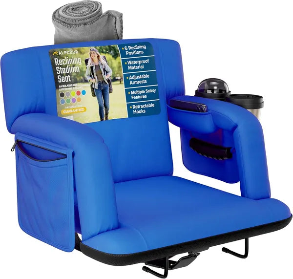 Alpcour Premium Siège de stade inclinable pour les bleachers avec support arrière