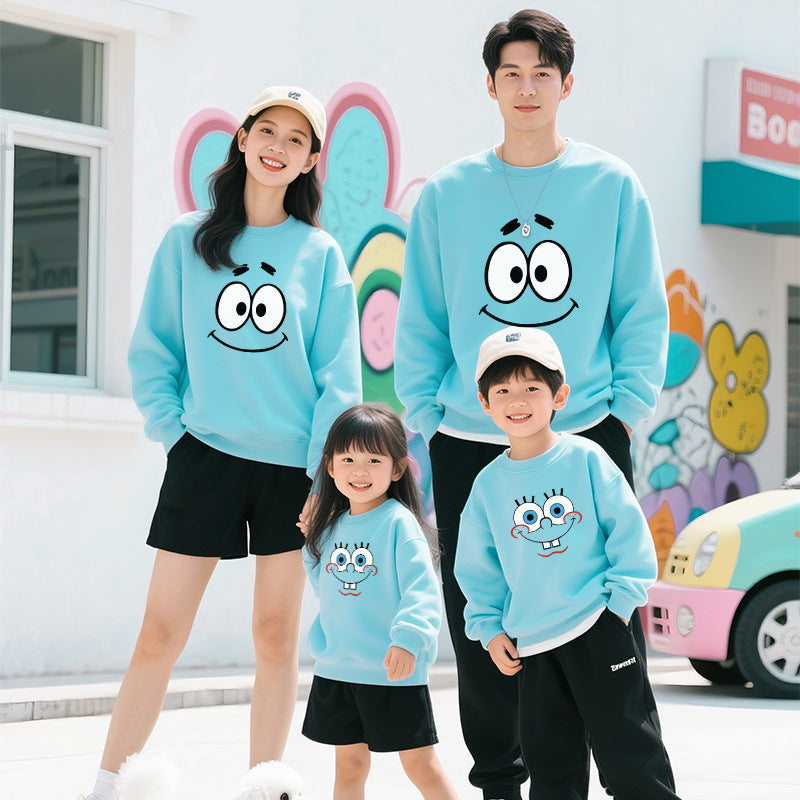 Sweatsuits d'allumettes parents-enfants AutomneHiver Styles pour les familles de trois ou quatre occasionnels