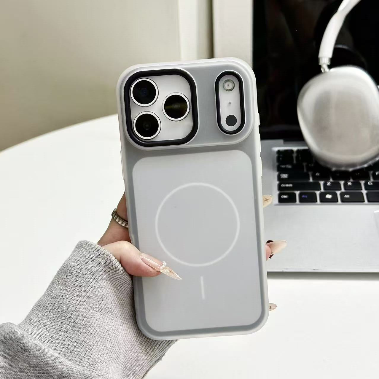 Cas de téléphone magnétique bi-en-un couleur de bonbons