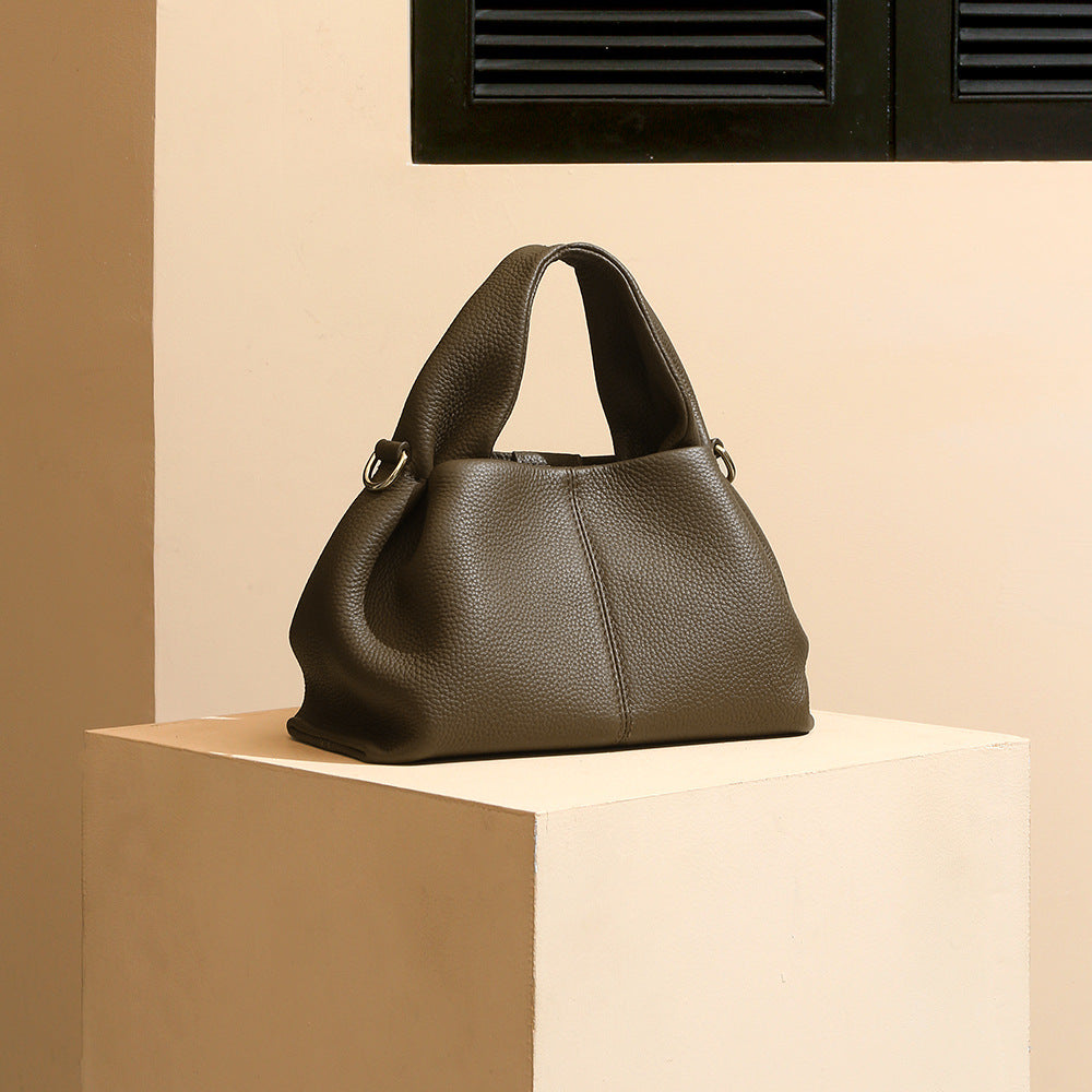 Style de corps de sac en cuir véritable pour femmes