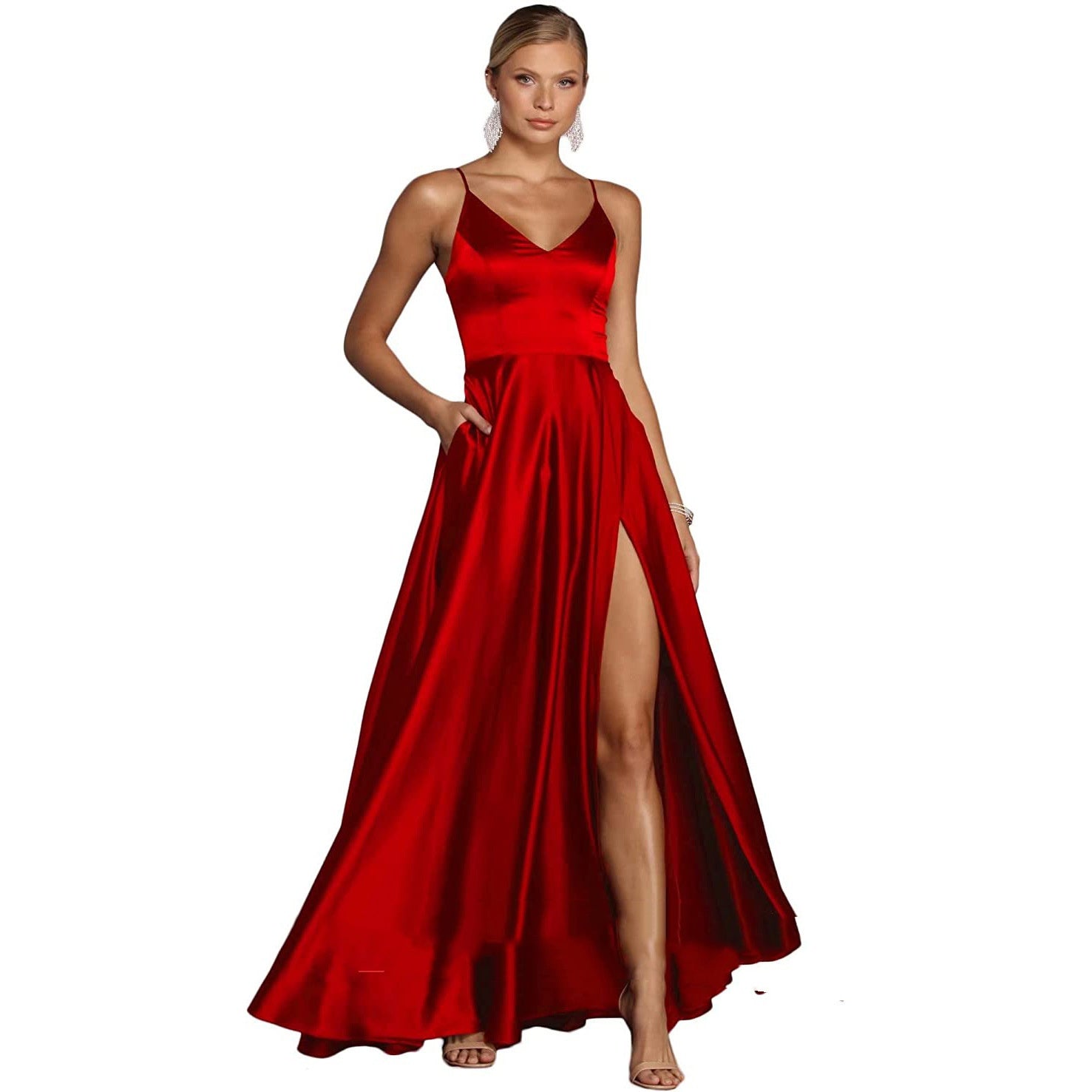 Robe longue de tempérament polyvalent pour femmes