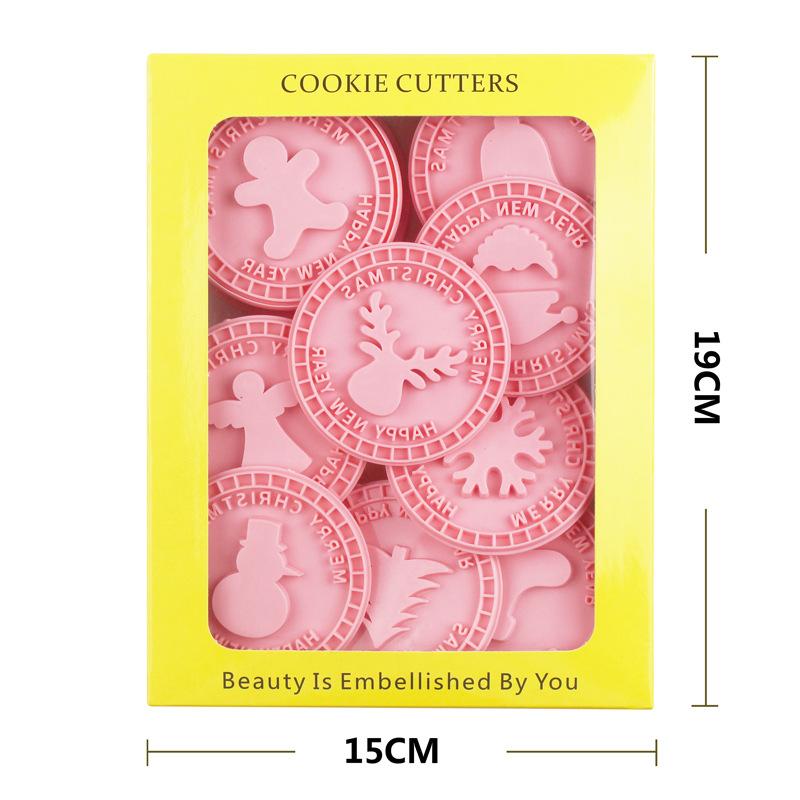 Set de cutter à biscuits de Noël 9 pièces