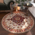 Rug rond de style ethnique bosniaque