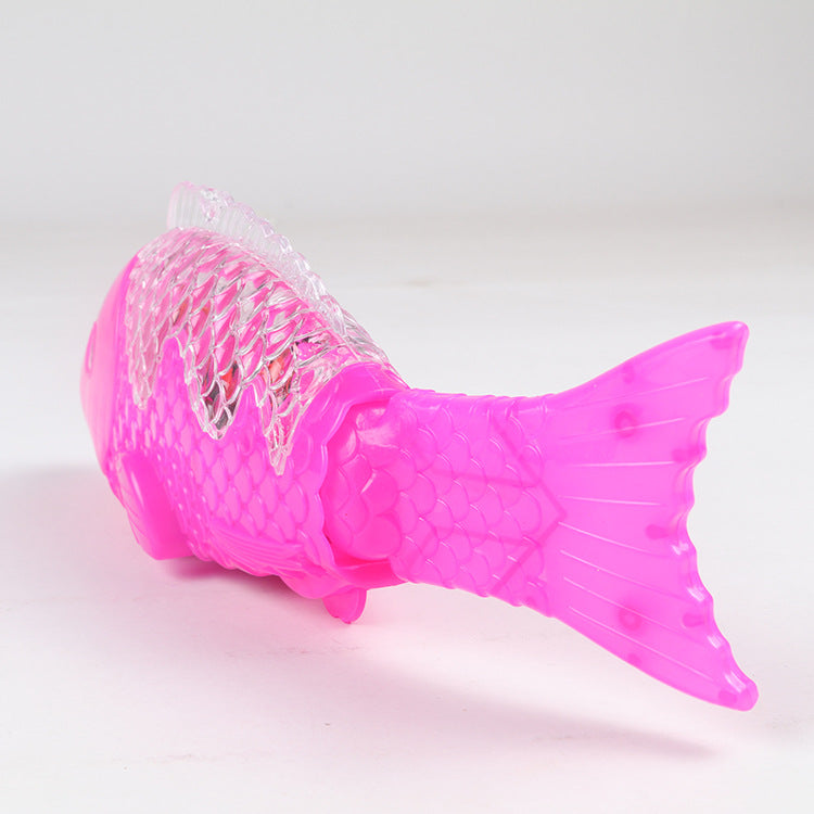 Projection éclair de jeu de poisson électrique pour enfants Musique lumineuse Simulation