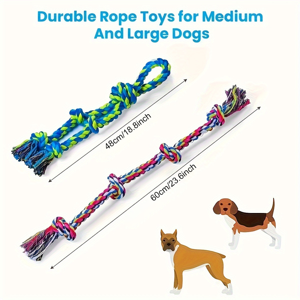 Jouets de corde de chien dur pour les brochettes agressives