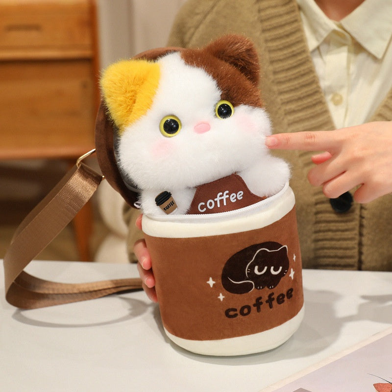 Jouet en peluche de la série de café Poop Cat