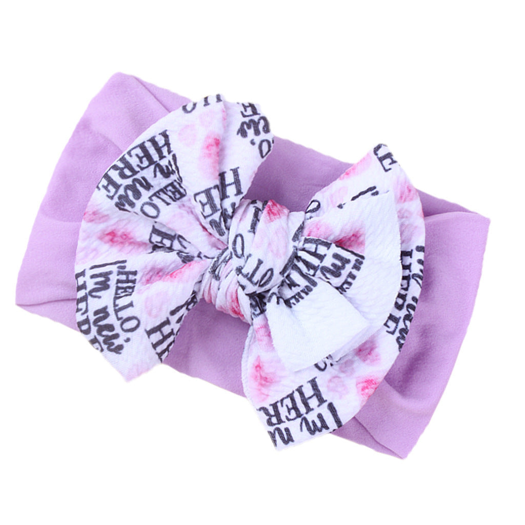 Mode Enfants Double couche imprimé Bow Bandana