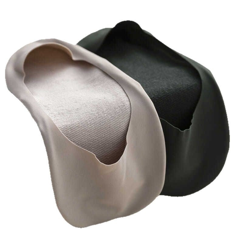 Chaussettes invisibles en coton pur antidérapant pour homme