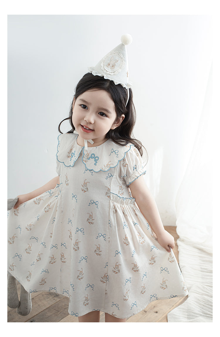 Robe imprimée mignonne d'été pour filles