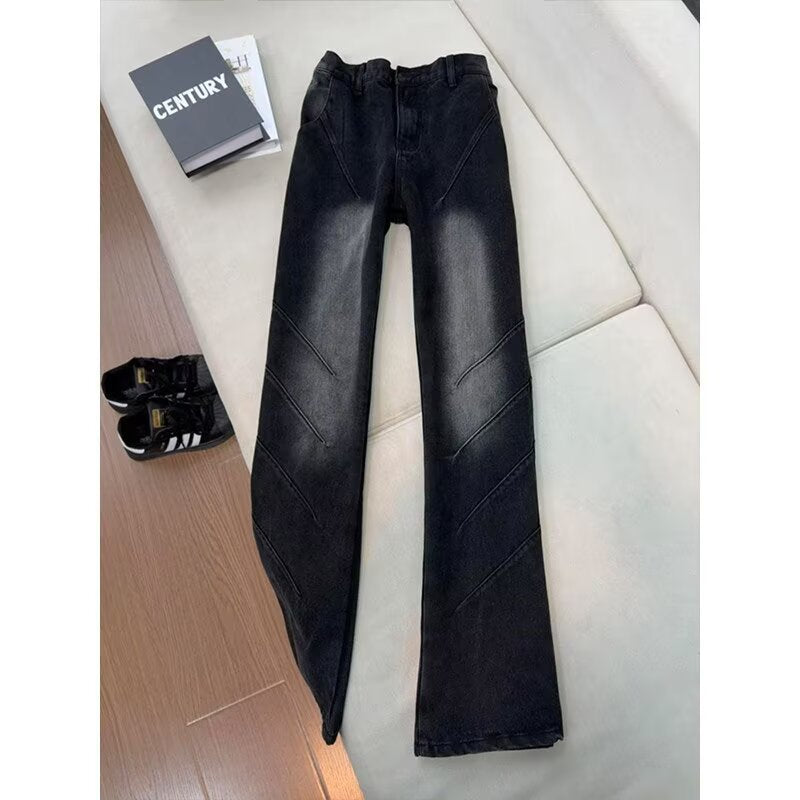 Jeans denim de taille supérieure pour femmes