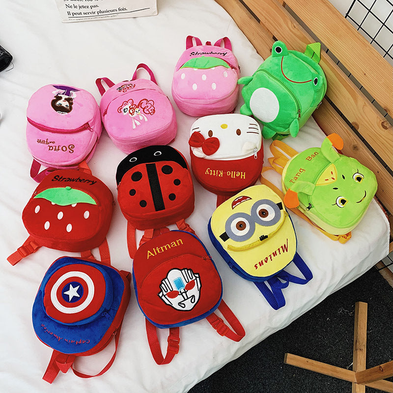 Éducation de la petite enfance Mignon bébé enfant peluche sac scolaire