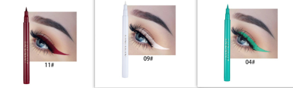 La peinture de couleur bricolage n'est pas facile à masquer Eyeliner mat