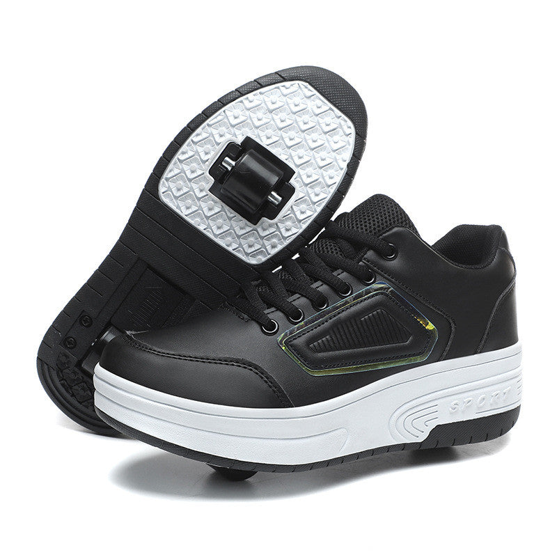 Girls' and Boys' Fashion Sports Two-Wheel Storm Shoes