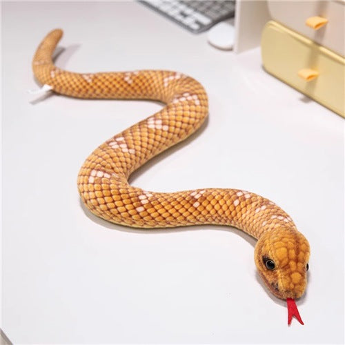 Jouet en peluche pour enfants imprimé et teint Crooked modèle Python
