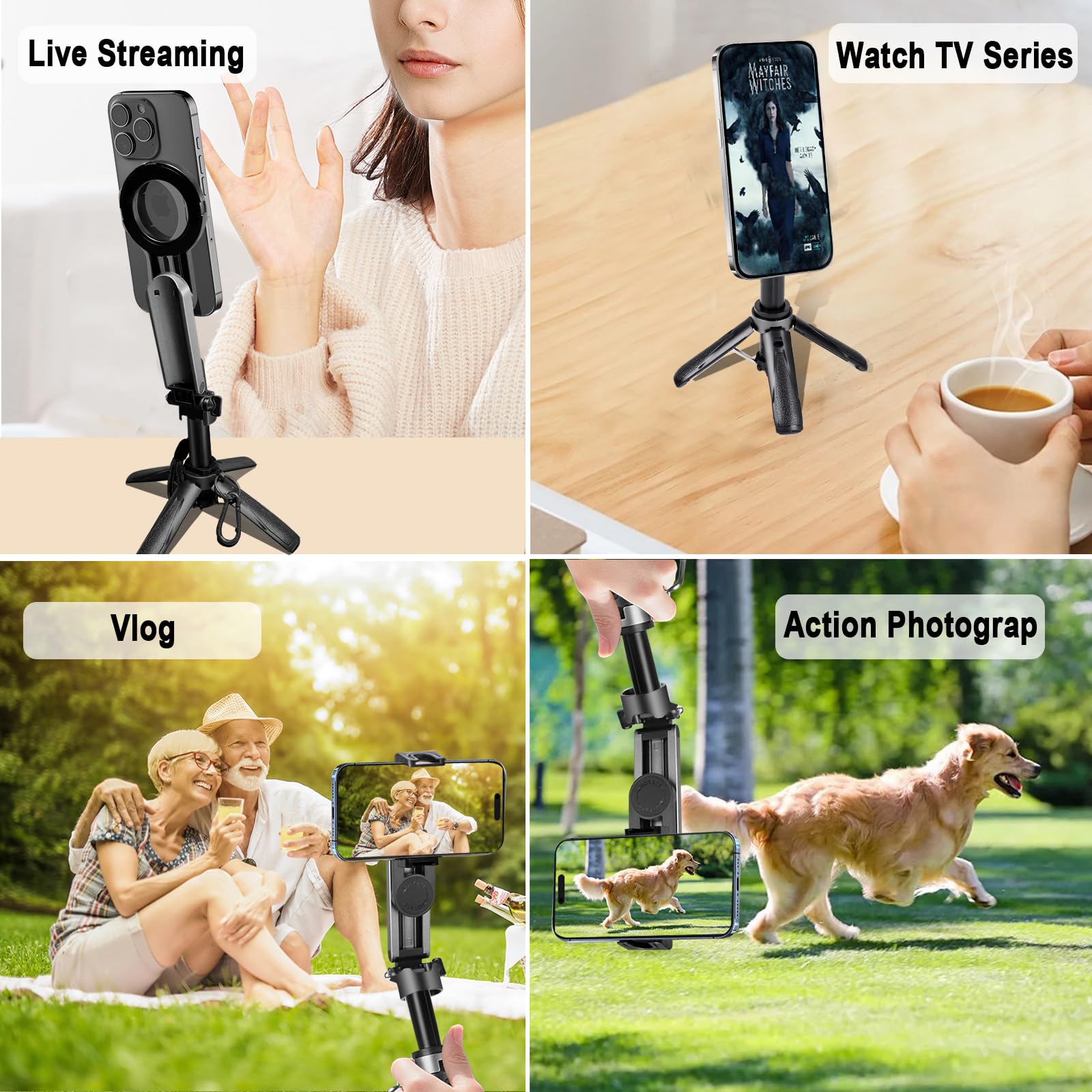 Trépied rétractable en bâton de selfie