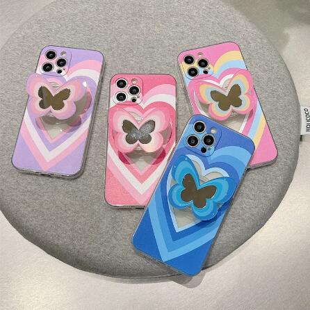 Couleur Butterfly Stand Silicone Phone Case