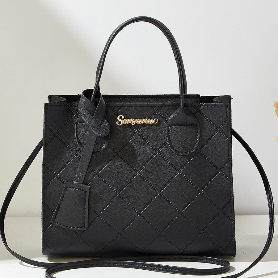 Sac à bandoulière unique matelassé en diamant