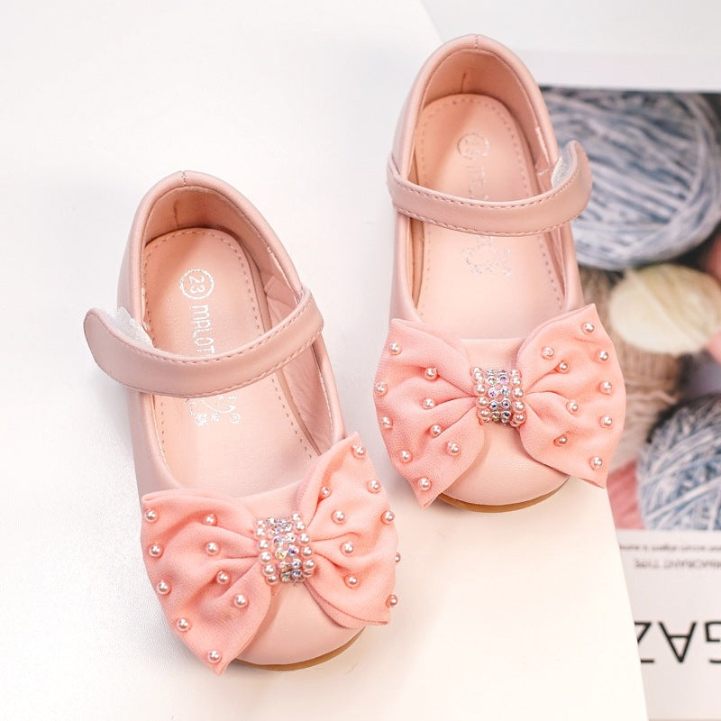Princess Bow Girls' Banquet Robe Fleur Chaussures fille