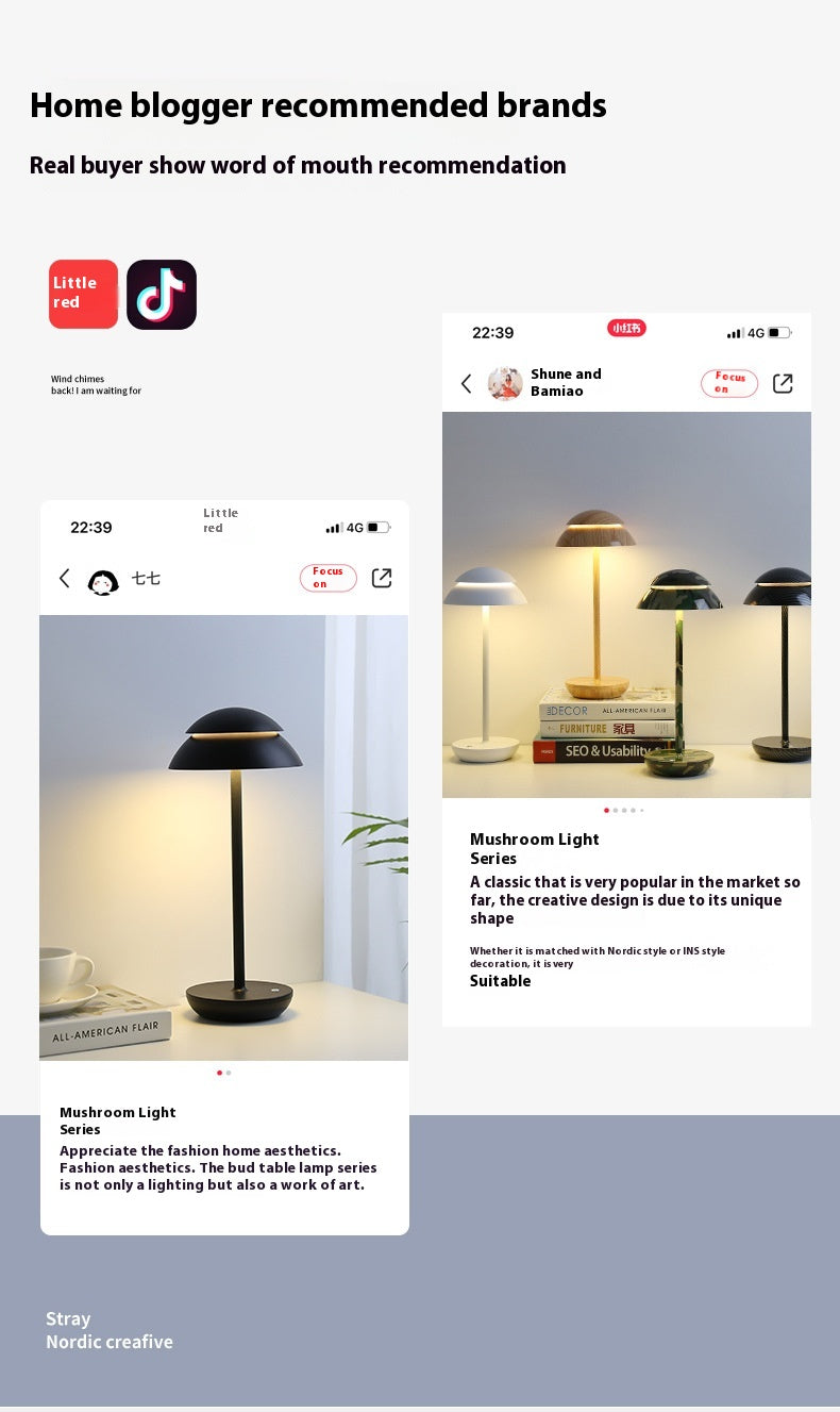 Nordic Minimalism Lampe de table Moderne Creative Living Room Bedside Study Studio Outdoor Repos