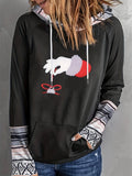 European And American Exclusive Autumn Women's Printed Drawstring Casual Versatile