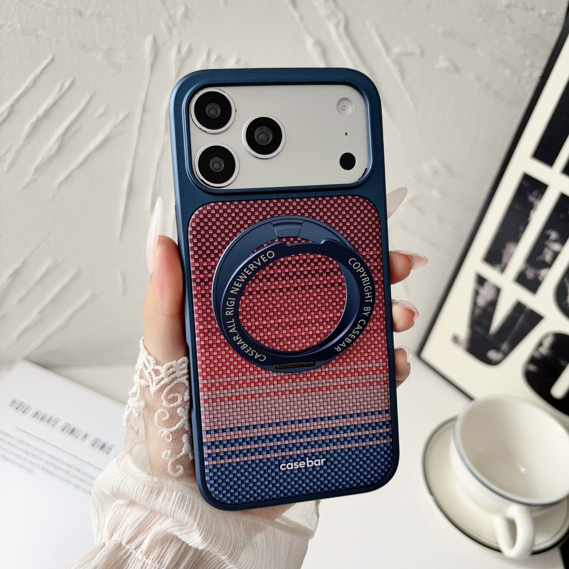 Coffre-fort magnétique à aspiration solaire Étui téléphonique résistant à la chute