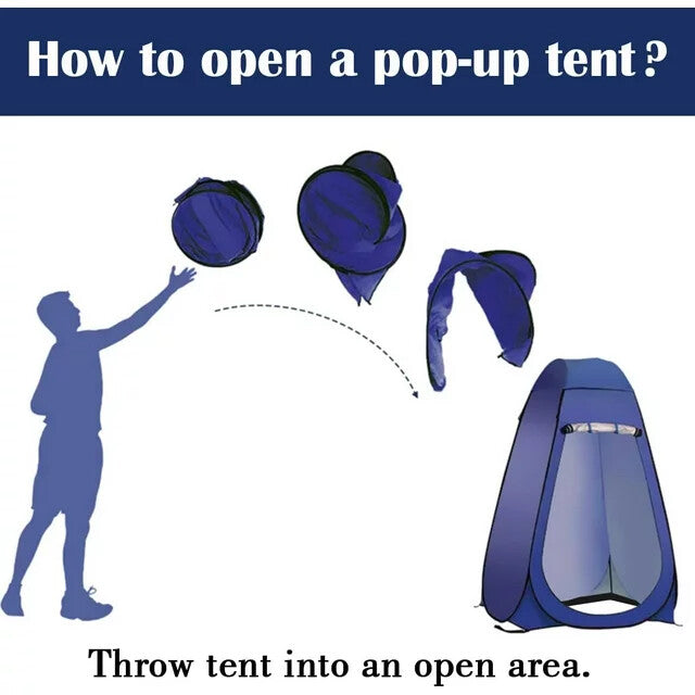 Vie privée Tente douche extérieure portable Tente Camp Toilette Rain Shelter