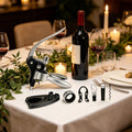 Set de tire-bouchon à tête de lapin en 7 pièces avec décanteur à vin