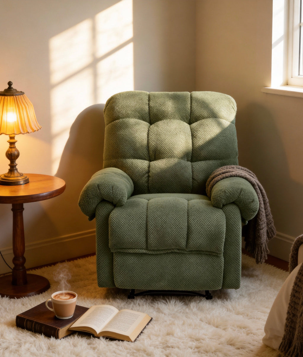 Chaise inclinatrice verte