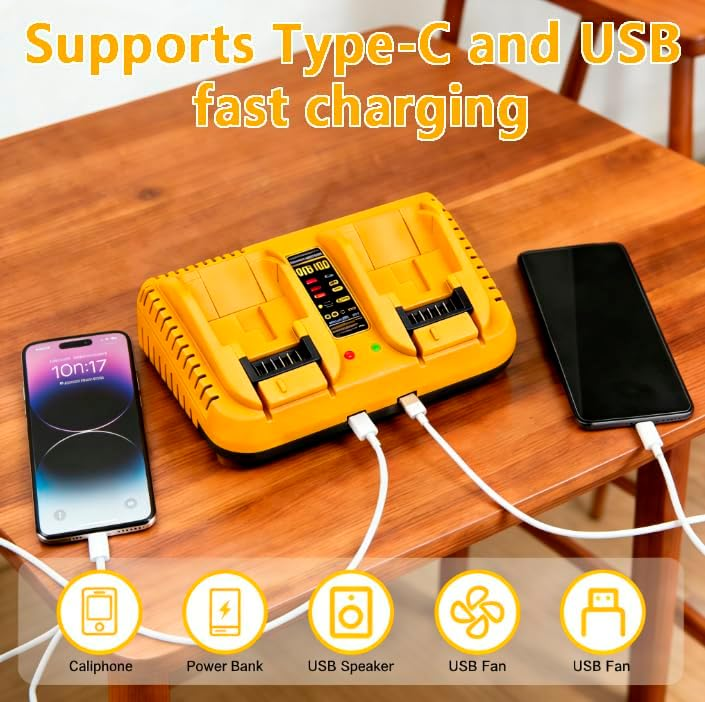 Chargeur rapide double port 20V