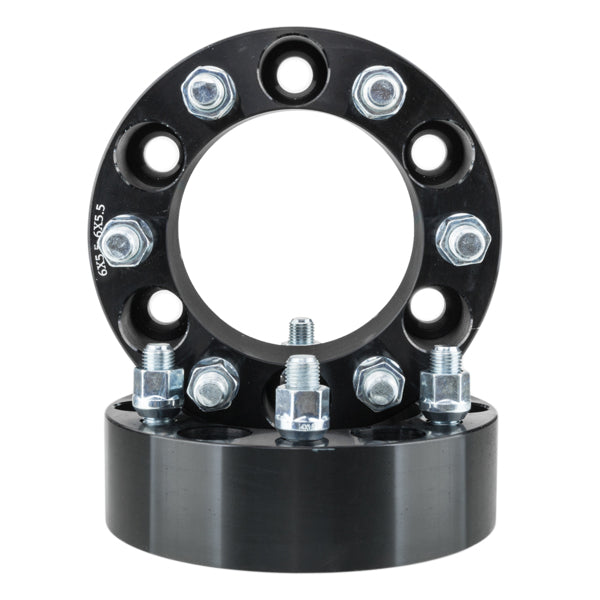 4pc 2inch 6x5.5 6x139,7 Escaliers de roue noir 108mm 14x1.5 Studs pour Chevy & GMC