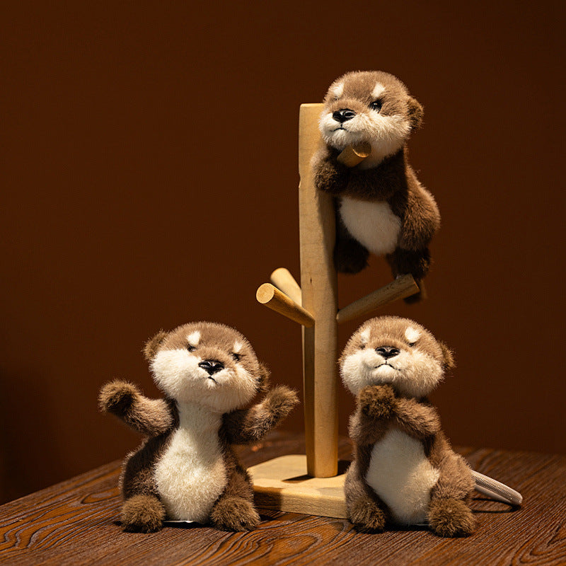 Jouet mignon en peluche pendentif Otter