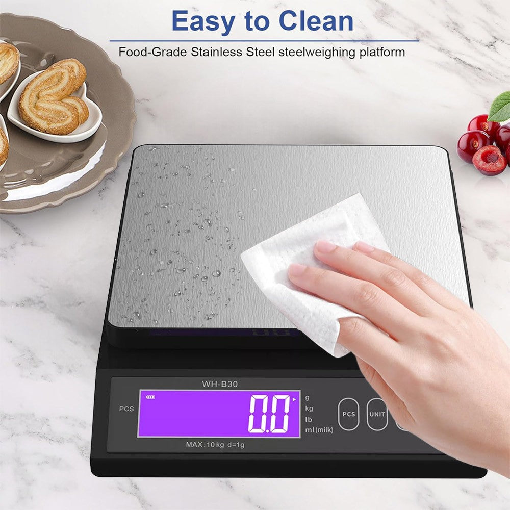10KG Échelles de cuisine Échelle numérique électronique de cuisson à écran LCD