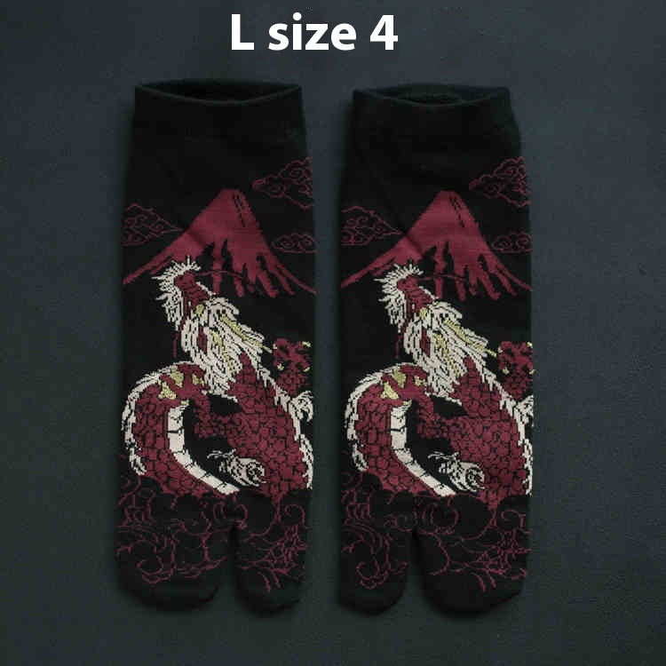 Chaussettes en coton à deux doigts pour hommes et femmes