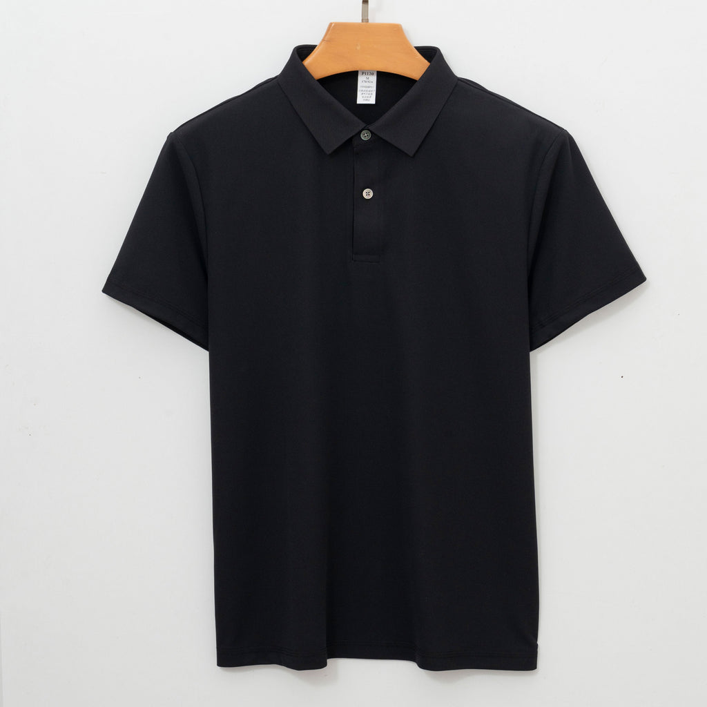 Moisture-Wicking Summer Lapel Polo Shirt