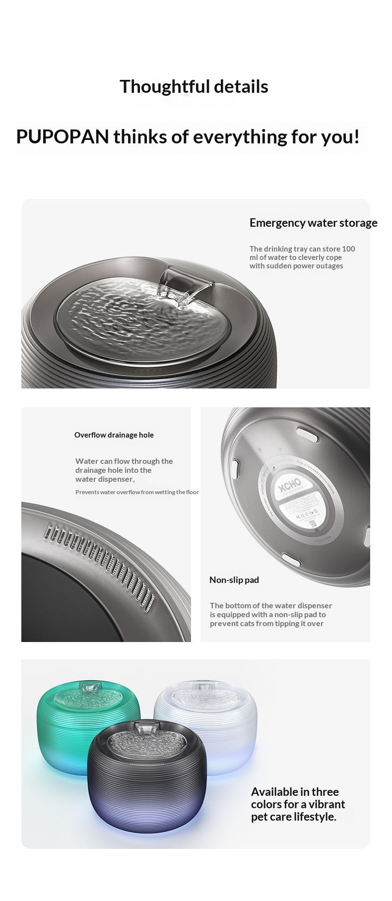 Fontaine d'eau pour animaux intelligents