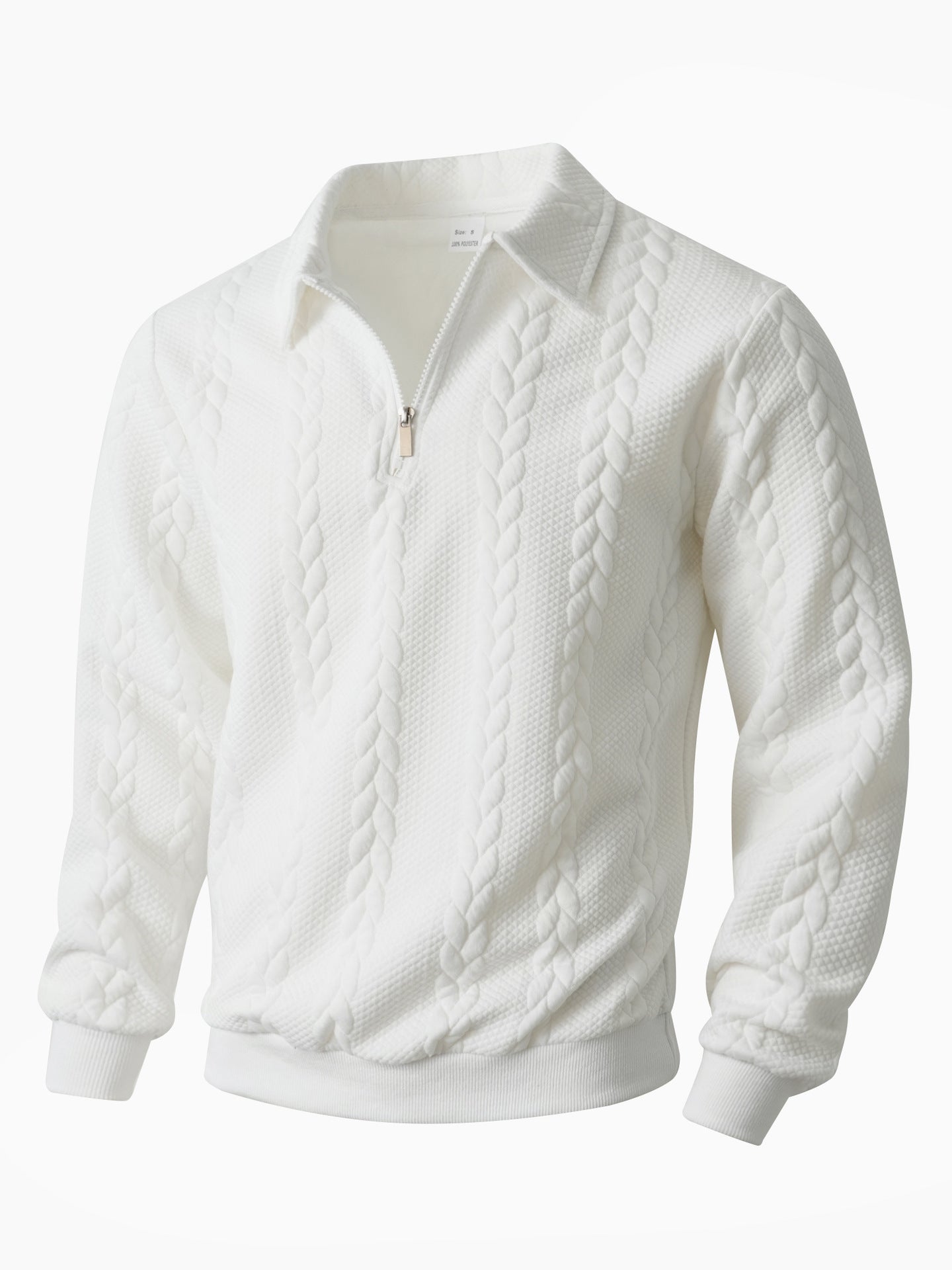 Hommes Casual Sportif Hoodie demi-zip