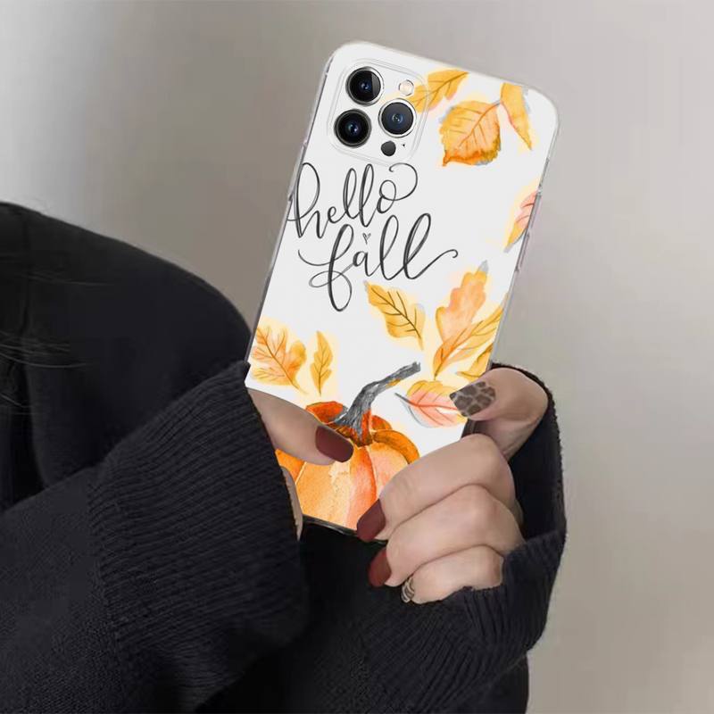 Case téléphone Commerce extérieur Couple Halloween lampe de citrouille Étui téléphonique