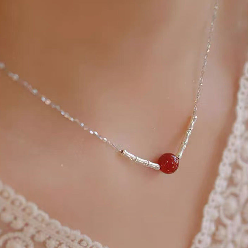 Chic collier chaîne perle de sweater Faux femmes Niche de luxe collier de col de tempérament Chai